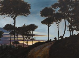 Evening Pines - Blue