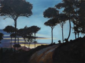 Evening Pines Oil on Canvas 81x60cm