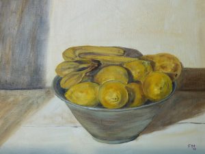 Lemons Oil on Canvas 46x38cm