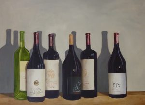 Wine Bottles Oil on Canvas 73x54cm